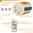 thumbnail image 5 of Yayeee Flameless Candles with Remote Flickering Battery Operated Multi Color Changing, Stripes and Circle, 5 of 7