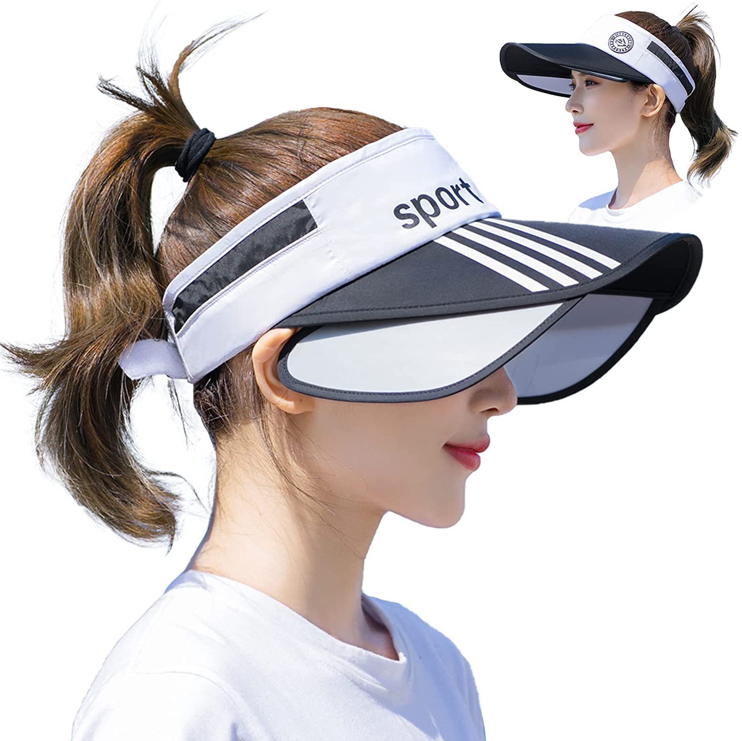 P5HAO Wide Brim Sun Visor for Women Men 
