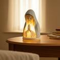 thumbnail image 5 of LED Praying Mother Mary Night Light - USB Rechargeable, Dimmable Warm White Soft Glow, Religious Decor for Home, Bedroom, Gift Idea (1 Count), 5 of 6