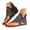 Grey, variant on Womens Denim Gladiator Sandals 2026 Bohemian Casual Flip Flops Flat Clip Toe Ankle Boots Open Toe Beach Shoes with Back Zipper (Black,8.5)