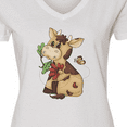 thumbnail image 4 of Inktastic Corky Cow Women's V-Neck T-Shirt, 4 of 5