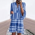 thumbnail image 1 of WILLBEST Vestidos Largos Casuales para Mujer, Vestido Camisero con Cuello En V para Mujer, Vestido Mini con Estampado de Vuelo para Vacaciones de Verano de Gran Tamaño Mediana​​, 1 of 3