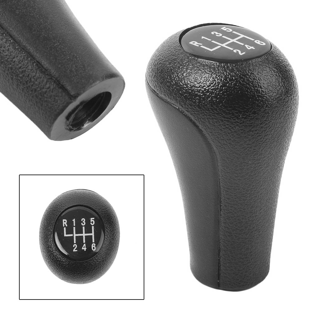 GZYF 1PC Black Gear Shift Knob with 6Speed Manual Transmission for BMW