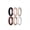 Pack C: Charcoal Black, Warm Peach, Cream Beige, Cocoa Brown, Sand Brown, Pure White, variant on ThunderFit Silicone Anniversary Rings for Women, 5.5mm Wide, 2mm Thick, Wedding Rubber Bands, 5-Pack, Size 5.5 - 6 (16.50mm)