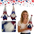 thumbnail image 6 of American Hat 4th of July Decorations Faceless Doll Plush Patriotic Independence Day Memorial Day Party Ornament Forest Old Man Gnome Doll for Indoor Shelf and Office DeskDecor, 6 of 6