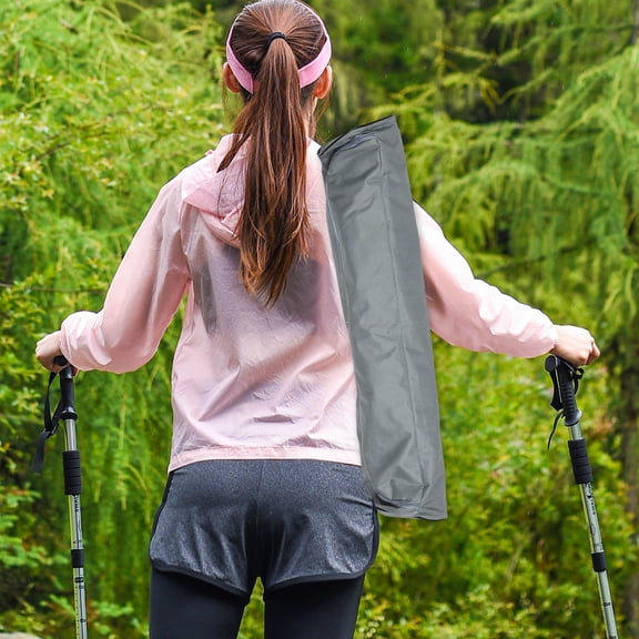 NICERIO Multi Functional Waterproof Yoga Mat Backpack in Grey with Adjustable Strap and Storage Pockets