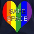 thumbnail image 3 of CafePress - Safe Space In Heart Women's Long Sleeve Dark T Shi - Women's Long Sleeve Graphic Tee Casual Fit, 3 of 4