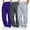 Purple, variant on 3 Pack Sports And Outdoors Mens Fit Pants Casual Lightweight Drawstring Stretch Cotton Linen Pants for Men Summer Beach Purple,S