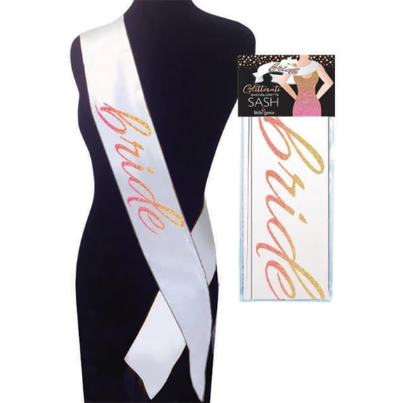 Little Genie Glitterati Bride Sash, Female, LITNVC-106
