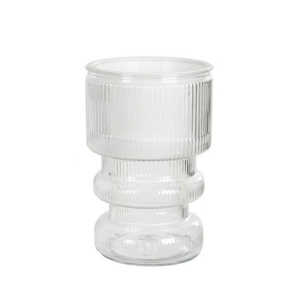 6.3" Self-Watering Flower Pot for Indoor Plants, Reusable Plastic Clear Flower Pot Garden Round Pot with Drainage Holes, Suitable for Orchids, Herbs, Succulents, Flowers