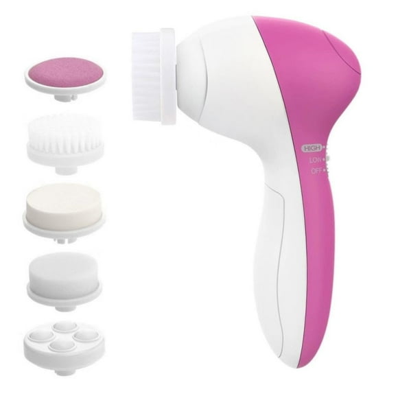 Limpiador Facial Eléctrico 5 En 1 Masajeador Exfoliante Suavizante