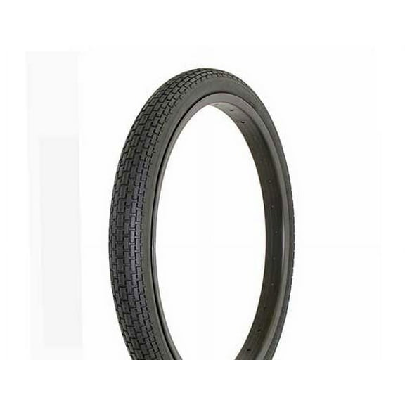 Bike Tire, Bicycle Tire 20 x 1-3/4 S7 Black/Black Side Wall FR-120A. 20" Brick Tire 20 inch by 1-3/4 inch