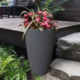 thumbnail image 3 of Mayne Caprio 26" x 16" Tall Self-Watering Polyethylene Planter - Graphite Grey, 3 of 5