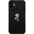 thumbnail image 6 of for iPhone 11 Case(2019 6.1"), Cute Plated Rose Gold Flower with Anti-Fall Lens Cameras Cover Shell, Soft TPU Shockproof Anti-Fingerprint Phone Protection Cases for Women Girls Men,Purple, 6 of 11