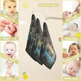 thumbnail image 3 of 3 Pack Gradient Audio Cassette Baby Muslin Wash cloths, Guitar Music Notes Soft Absorbent Face Towels Burp Cloths Cotton Bath Wipes Infant Wash Cloth for Newborn Boys Girls, 3 of 7