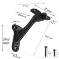 thumbnail image 2 of Soporte para barandilla khtumeware negro mate, paquete de 6 unidades, 7,62 cm, 2 of 5