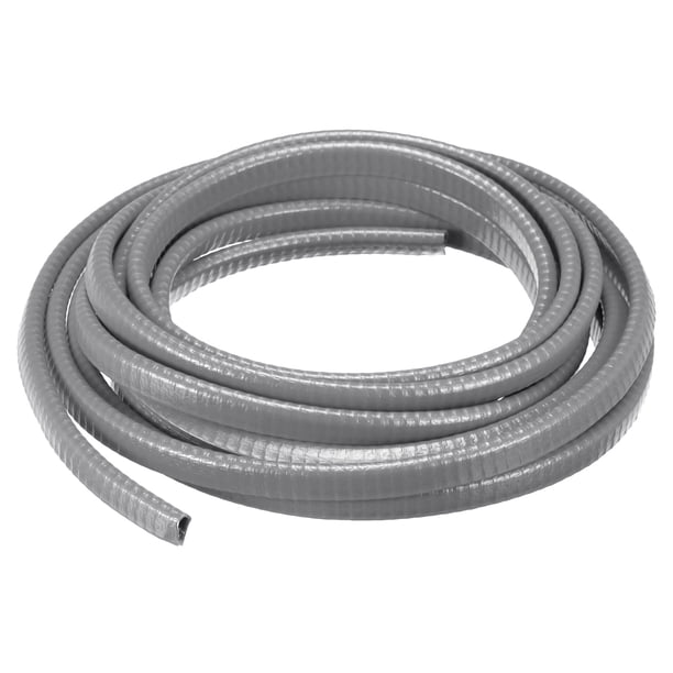 U Canal Borde Moldura Unique Bargains 13.1 Pies Longitud goma protección Sello Tira borde Protector gris