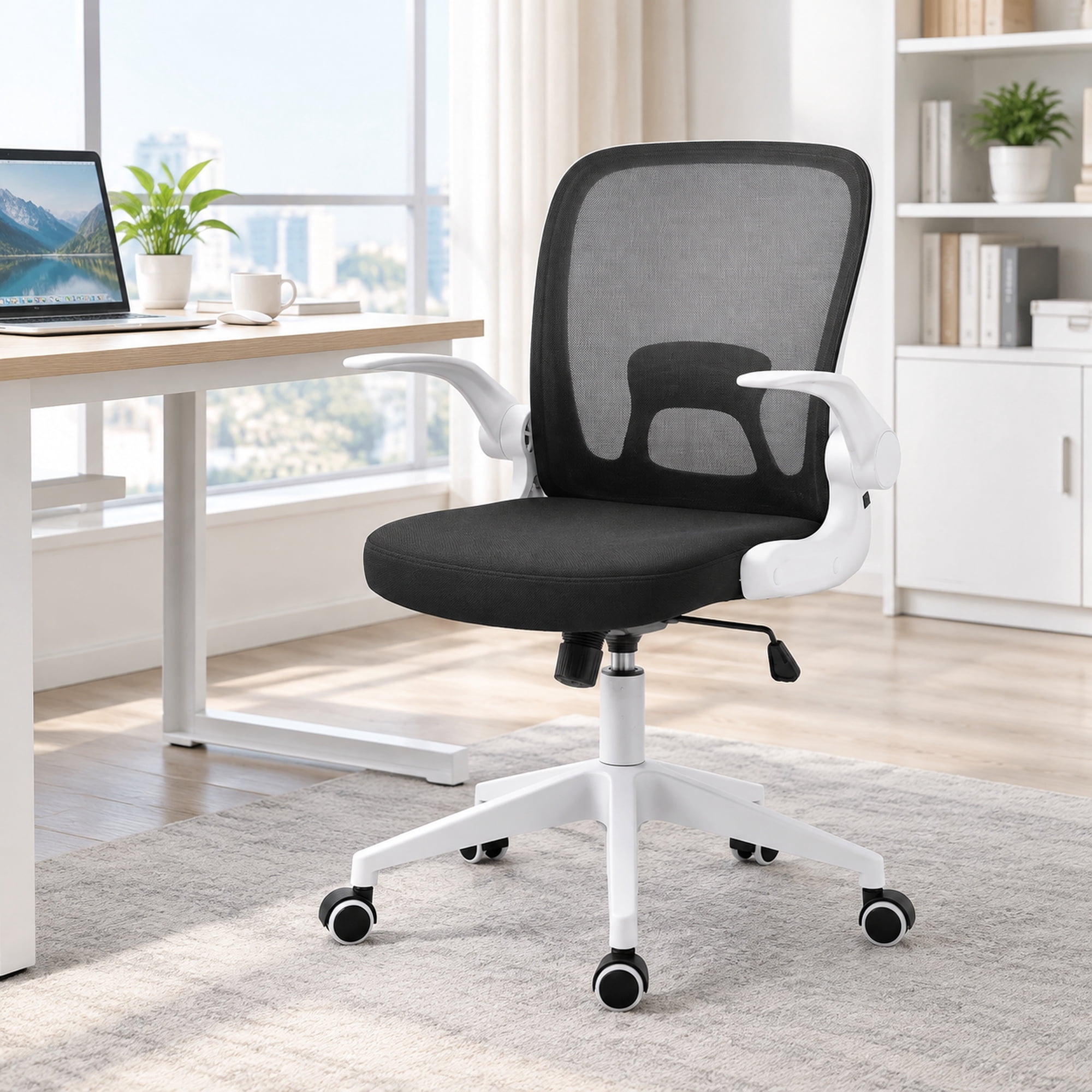 foldable office chair with wheels product