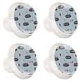 thumbnail image 2 of 4 Pcs Submarine Fish Cute Knobs for Kitchen Cabinet Cupboard Dresser Bookcase Drawer Pulls Handles Round Home Decor, 2 of 8