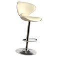 thumbnail image 1 of Taburete de bar moderno, taburete de bar con respaldo, cómodo, giratorio, de piel sintética, para bar, cocina, isla, 1 of 8