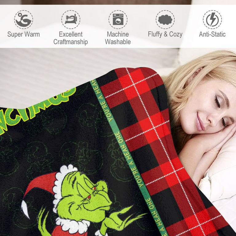 Grinch discount blanket walmart