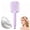 Purple, variant on Adjustable DIY Hair Trimming Tool - Home Hair Comb, Stainless Steel Blades with ABS Handle, Easily Create Hairstyle and Texture Control