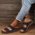 thumbnail image 6 of KAQ Sandals for Women Wedge Shoes Slip On Wide Width Sandals for Women Orthopedic Sandals for Women Arch Support Slides Sandals Comfortable Lightweig, 6 of 8