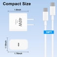 thumbnail image 2 of Cargador QASHQAI de Pared Rápido USB C 40W para iPhone 17 Pro Max, 2 of 9