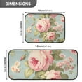 thumbnail image 3 of Leaves and Flowers Pink Kitchen Mats Set 2 Piece Non Slip Floor Foam Rugs Cushioned Soft Waterproof Carpet Runner for Dining Room Bathroom Laundry, 3 of 7