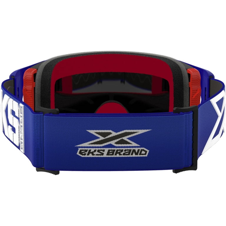 EKS Lucid Goggle With XDO Blue Mirror Lens - Anti-Fog Sports Goggle With Quick Change System