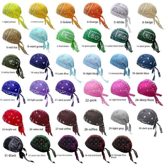 Sombrero estilo hip hop para montar al aire libre, estilo europeo y americano, de algodón, estampado de anacardo, multicolor, estilo hip hop, turbante