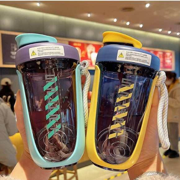 Shaker Bottle,590ml Fitness Sport Water Drinking Bottle Shaker Cup Sleek Aesthetic