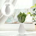 thumbnail image 3 of Vase Ceramic Flower White Large Vases Artistic Holder Modern Small Flowers Decor Extra Floor, 3 of 5