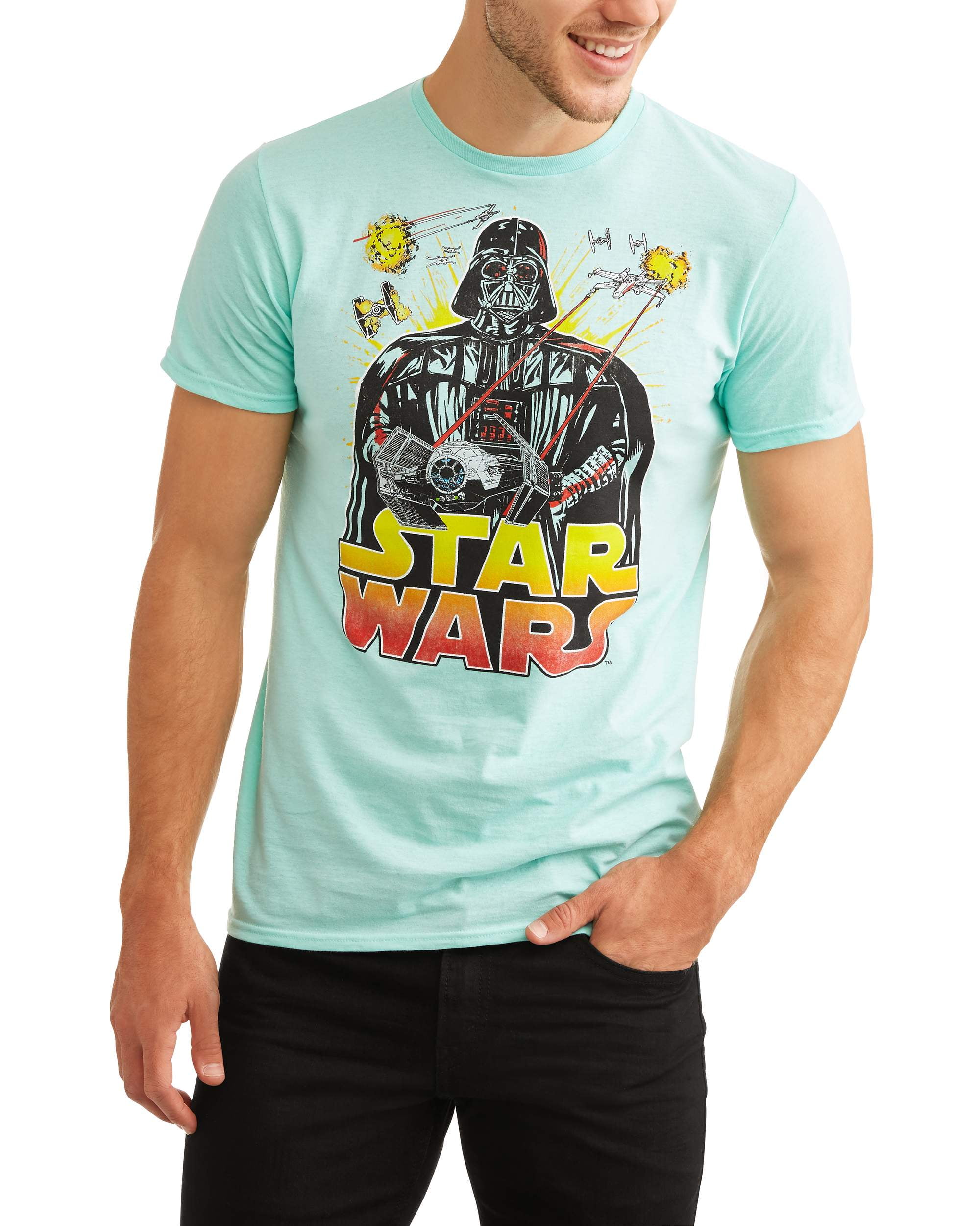 Movies & TV - Star wars Men's darth Vader threat graphic tee - Walmart ...