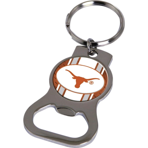 Fashion Ncaa Univ. Of Texas Bottle Opener Key Ring By Rico Industries (1.5 X 3.75) Made In China gc6441