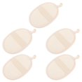 thumbnail image 3 of Body Wash Cloths Towel 5Pcs Loofah Bath Towels Home Use Beige Deep Cleaning, 3 of 5