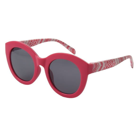 Panama Jack Kids Pink & White Round Surf Sunglasses, 100% UVA-UVB Sun Protection, Impact Resistant
