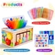 thumbnail image 4 of Caja de pañuelos de madera para bebés Toy Montessori, 6 en 1, Sensory, de 6 a 12 m, 4 of 7