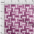 thumbnail image 2 of oneOone Viscose Jersey Purple Fabric Geometric Bold Lines Craft Projects Decor Fabric Printed By The Yard 60 Inch Wide, 2 of 4