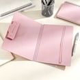 thumbnail image 5 of Foldable Clipboard Folder with Clip and Elastic Band, Portable Writing Pad and Document Organizer for Meetings, Forms, Travel and Office, Pink, 5 of 7