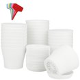 thumbnail image 1 of 24pcs 4 Inch Plant Pot With Saucers Flower Pots Planters Nursery Pots And 24 Labels Compatible With Outdoor Ind, 1 of 1