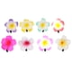 thumbnail image 1 of 24 pinzas para el cabello con forma de flor de plumeria hawaiana de 6 cm (2,4 pulgadas), accesorio para decoración de eventos como fiestas en la playa y bodas (12 colores surtidos)., 1 of 7