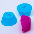 thumbnail image 2 of Tazas de silicona para hornear magdalenas Tazas de silicona reutilizables para hornear - Tazas de silicona antiadherentes y fáciles de limpiar para hornear deliciosos - Utensilios para hornear de, 2 of 5