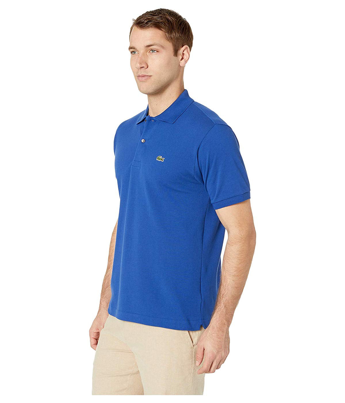 Lacoste Short Sleeve Classic Pique Polo Shirt Captain - Walmart.com