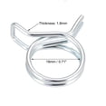 thumbnail image 3 of Uxcell 0.71'' Double Wire Motorcycle ATV Fuel Line Hose Tube Spring Clips Clamp Zinc Plated 10Pcs, 3 of 3