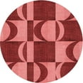 thumbnail image 1 of Ahgly Company Machine Washable Indoor Round Transitional Red Area Rugs, 6' Round, 1 of 7