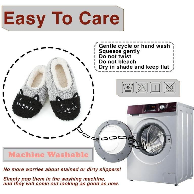 cosyone1997 Cute Fuzzy Animal Slippers for Women Girls Teens Kids