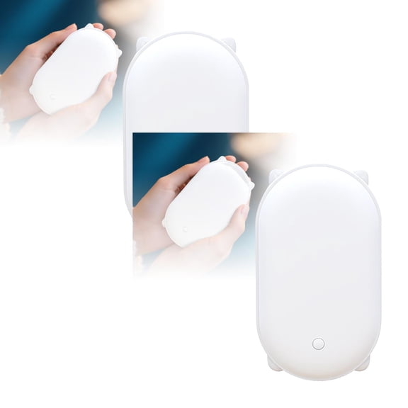 2Pcs 2 In 1 Hand Warmer Power Bank: Pocket Sized Portable Charger With Sided Heating Usb Recharging Stay Warm Connected Hand Warmer