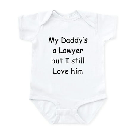 

CafePress - Daddy s A Lawyer Infant Bodysuit - Baby Light Bodysuit Size Newborn - 24 Months