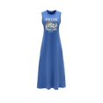thumbnail image 2 of Vestido largo de verano para mujer, vestido de línea a para fiesta nocturna, trabajo, desplazamientos L, 2 of 7